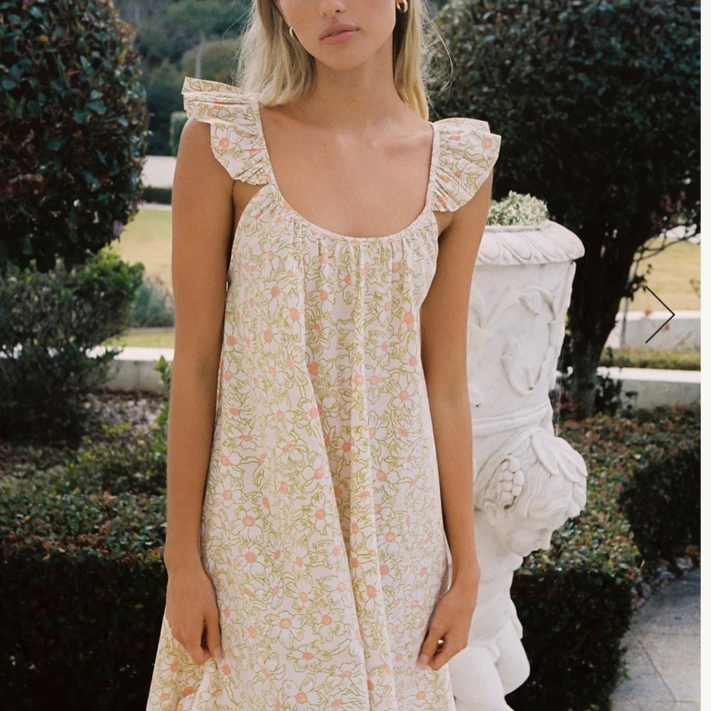 NWT Piyama Indah Wing Nightie-Cotton-Poppies